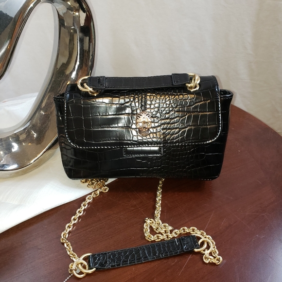 Betsey Johnson Handbags - Betsey Johnson Black Heads Up Crossbody Bag